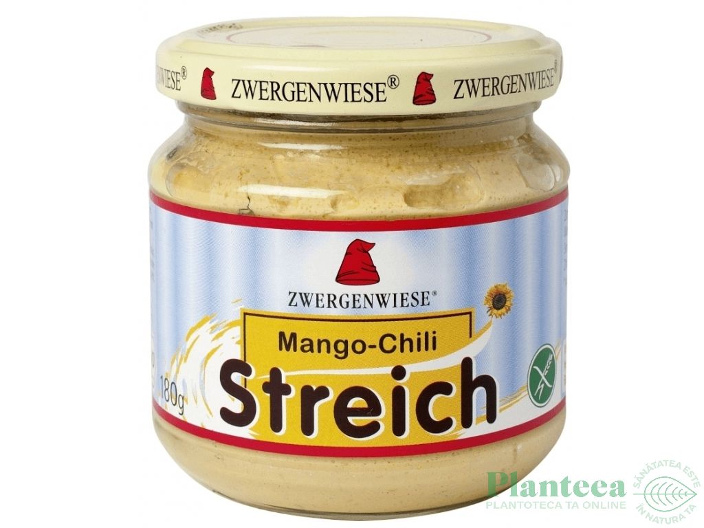 Pate vegetal fl soarelui mango chilli eco 180g - ZWERGENWIESE