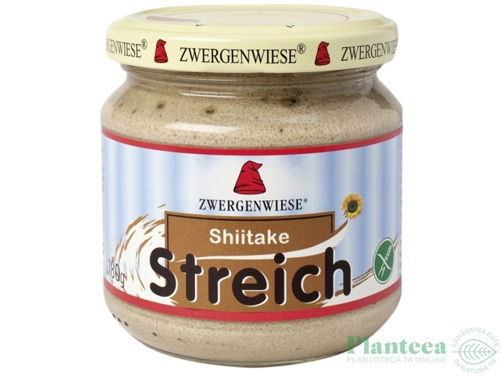 Pate vegetal fl soarelui ciuperci shiitake eco 180g - ZWERGENWIESE