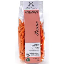 Paste penne linte rosie fara gluten bio 250g - MARCHESATO