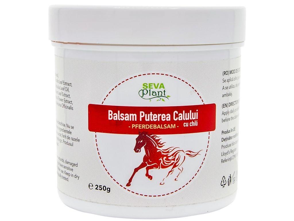 Balsam puterea calului chilli 250ml - SEVA PLANT