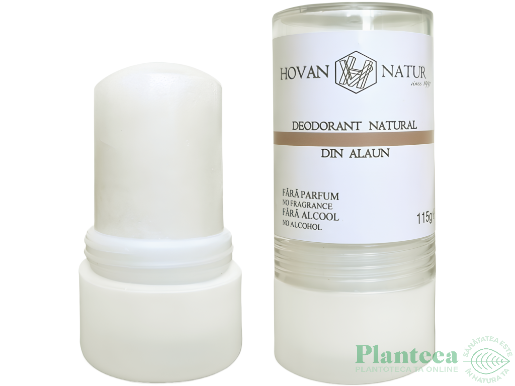 Deodorant stick piatra alaun 115g - HOVAN