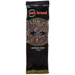 Condiment piper negru boabe 75g - FRUKT LAND