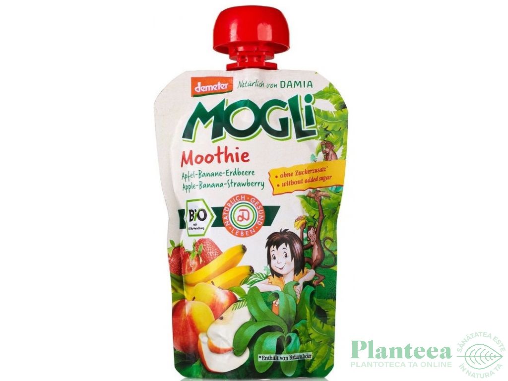 Piure mere banane capsuni 100g - MOGLI