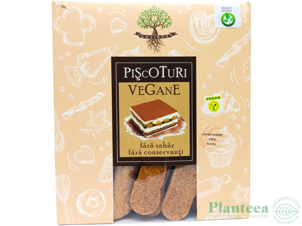 Piscoturi vegane fara zahar 850g - GOVINDA