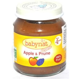 Piure mere prune bebe +4luni eco 130g - BABYBIO