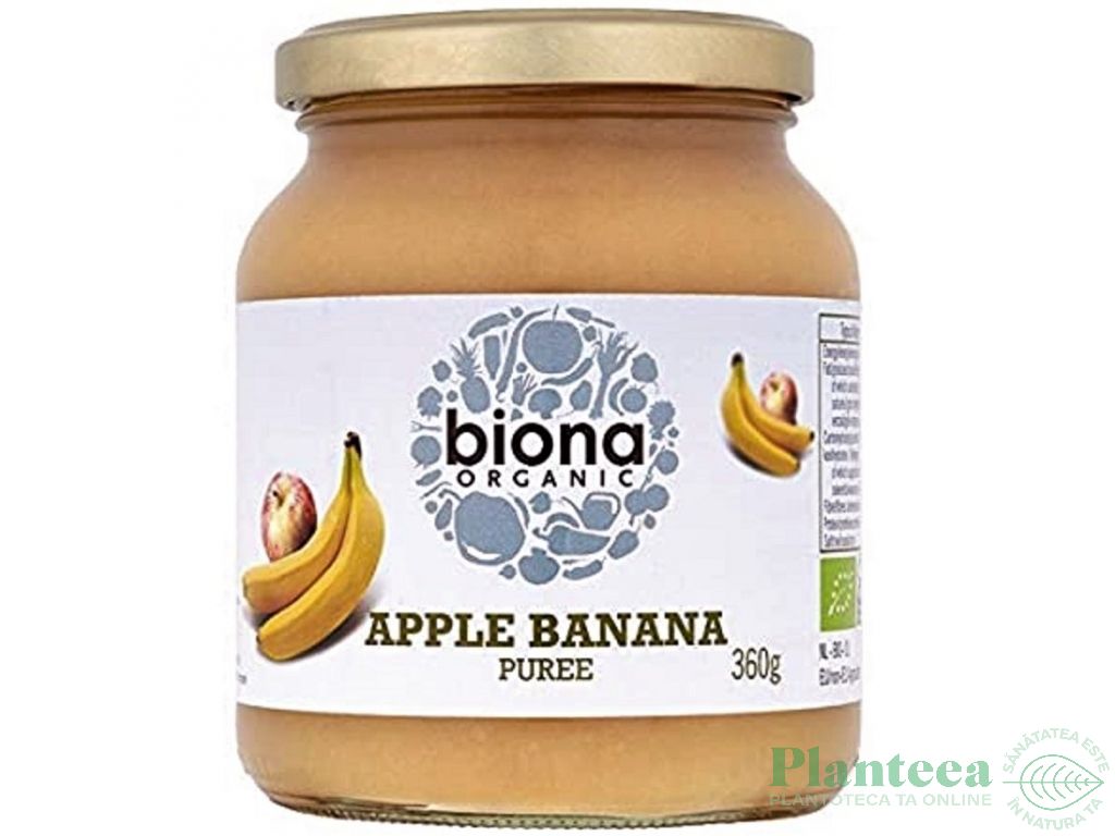 Piure mere banane bio 360g - BIONA