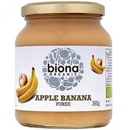 Piure mere banane bio 360g - BIONA