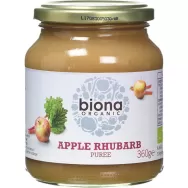 Piure mere rubarba bio 360g - BIONA