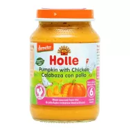 Piure dovleac pui bebe +6luni eco 125g - HOLLE