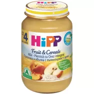 Terci mar piersica orez integral bebe +4luni 190g - HIPP ORGANIC