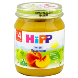 Piure piersici bebe +4luni 125g - HIPP ORGANIC