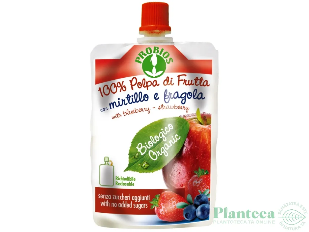 Piure mere afine capsuni eco 100g - PROBIOS