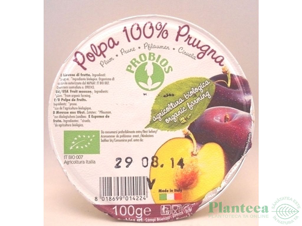 Piure prune 100% eco 100g - PROBIOS