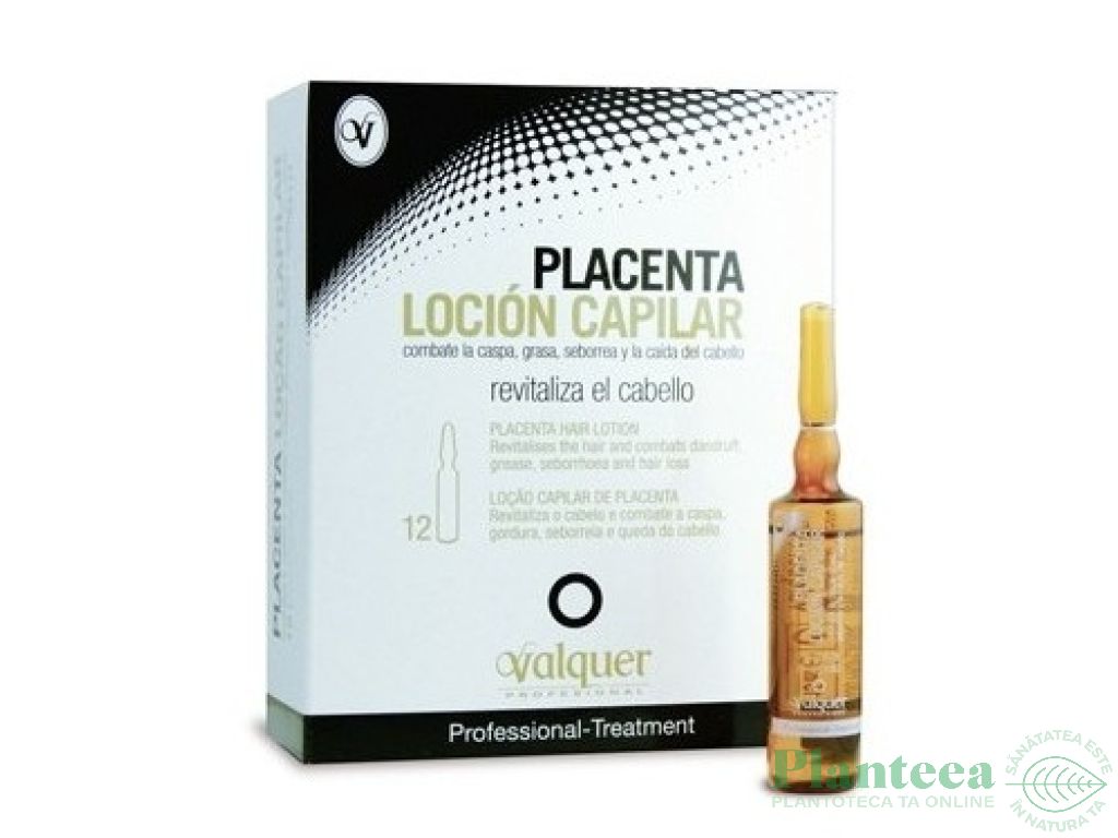 Lotiune capilara placenta 12fl - VALQUER PROFESIONAL