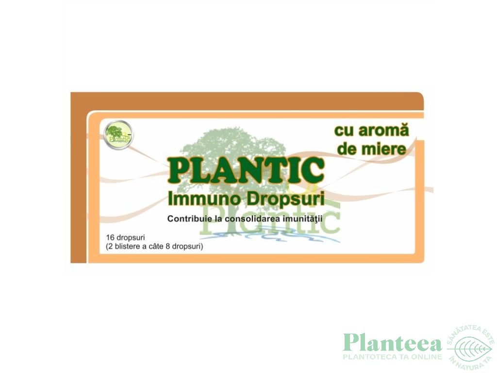 Dropsuri imunitate miere Immuno 16dps - PLANTIC