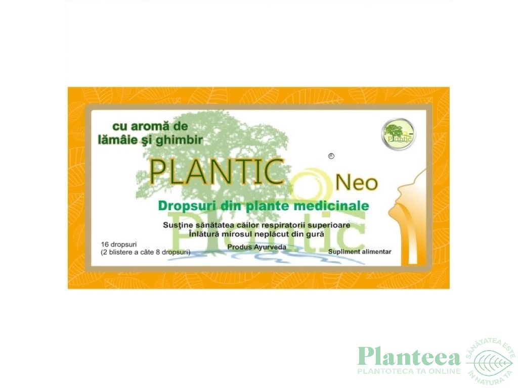 Dropsuri ayurvedice lamaie ghimbir Neo 16dps - PLANTIC