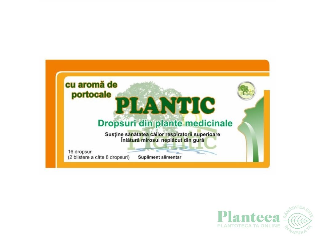 Dropsuri antitusive portocale 16dps - PLANTIC