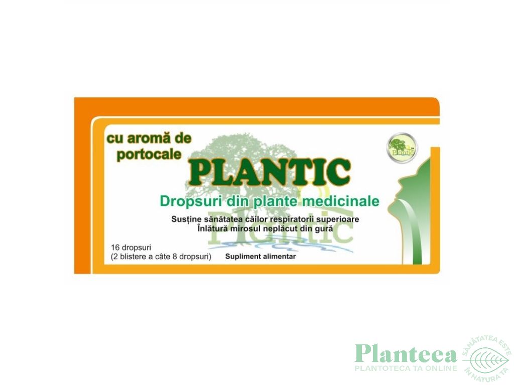 Dropsuri antitusive portocale 16dps - PLANTIC