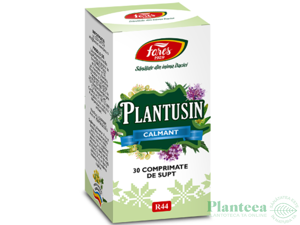 Plantusin comprimate supt Calmant 30cp - FARES