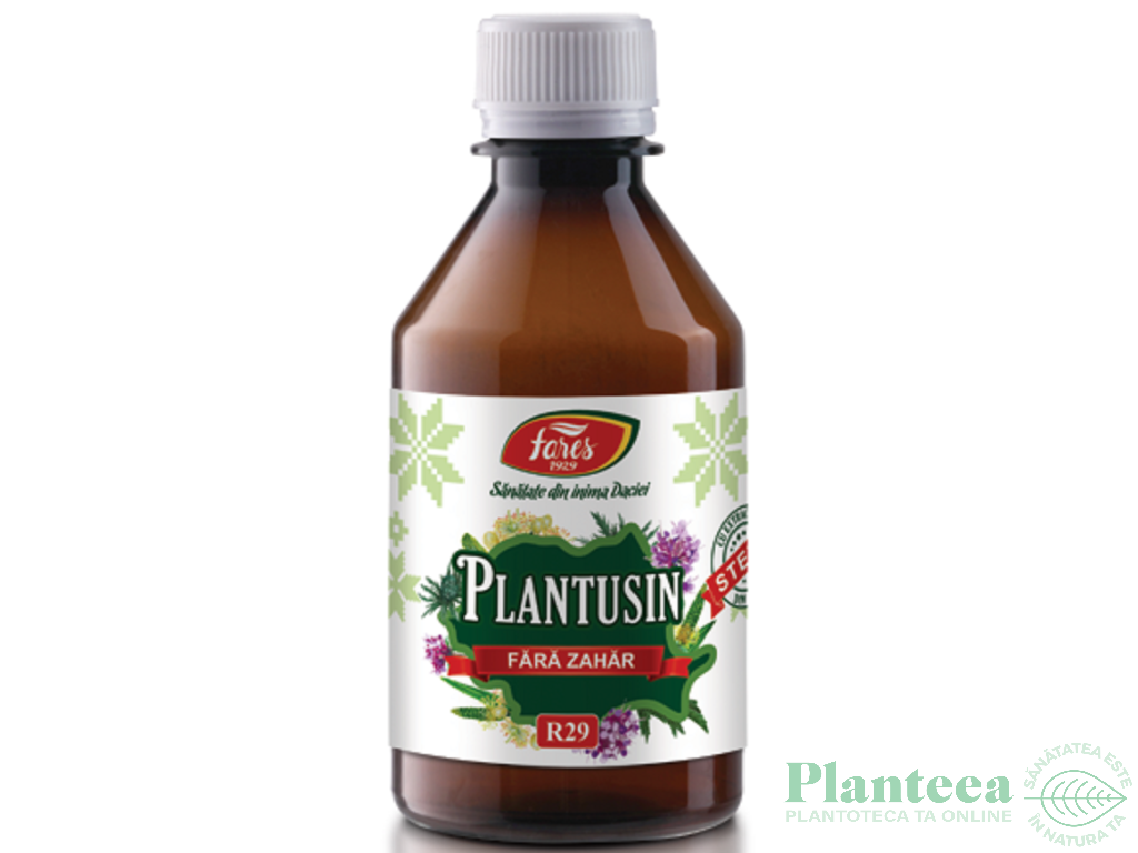 Sirop Plantusin clasic fara zahar 250ml - FARES