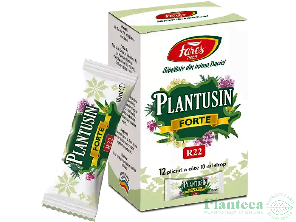 Sirop Plantusin forte plicuri 12x10ml - FARES