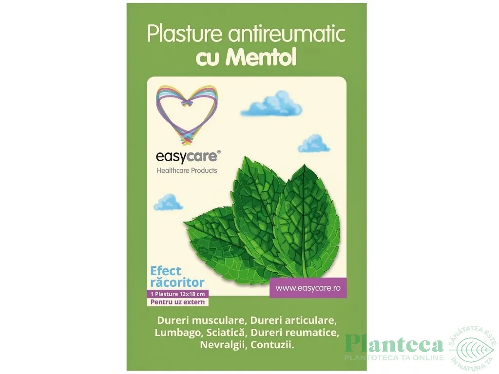 Plasture antireumatic mentol {12x18cm} 1b - EASY CARE