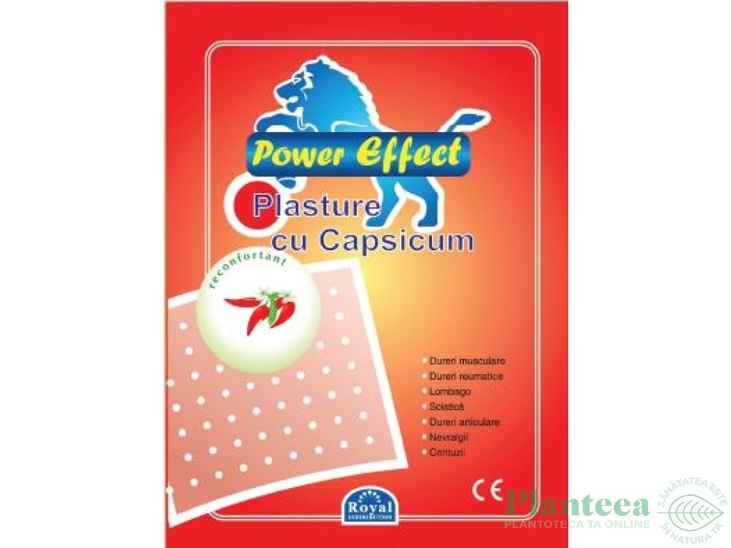 Plasture antireumatic capsicum {6x10cm} 1b - POWER EFFECT