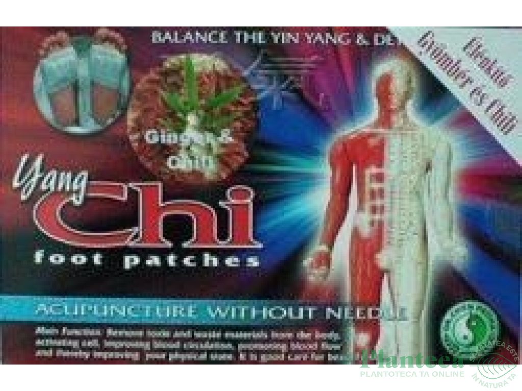 Plasturi dezintoxicare Yang Chi ghimbir chilli 10b - DR CHEN PATIKA