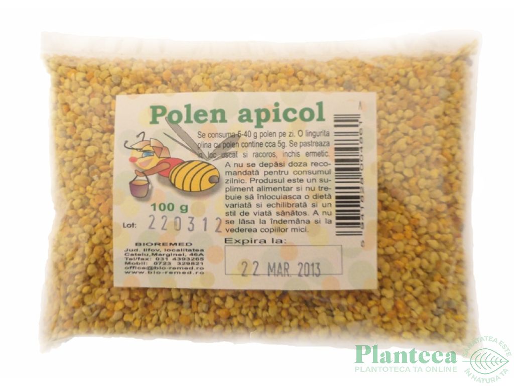 Polen uscat granule 100g - BIOREMED