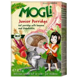 Porridge ovaz banane capsuni Junior 375g - MOGLI