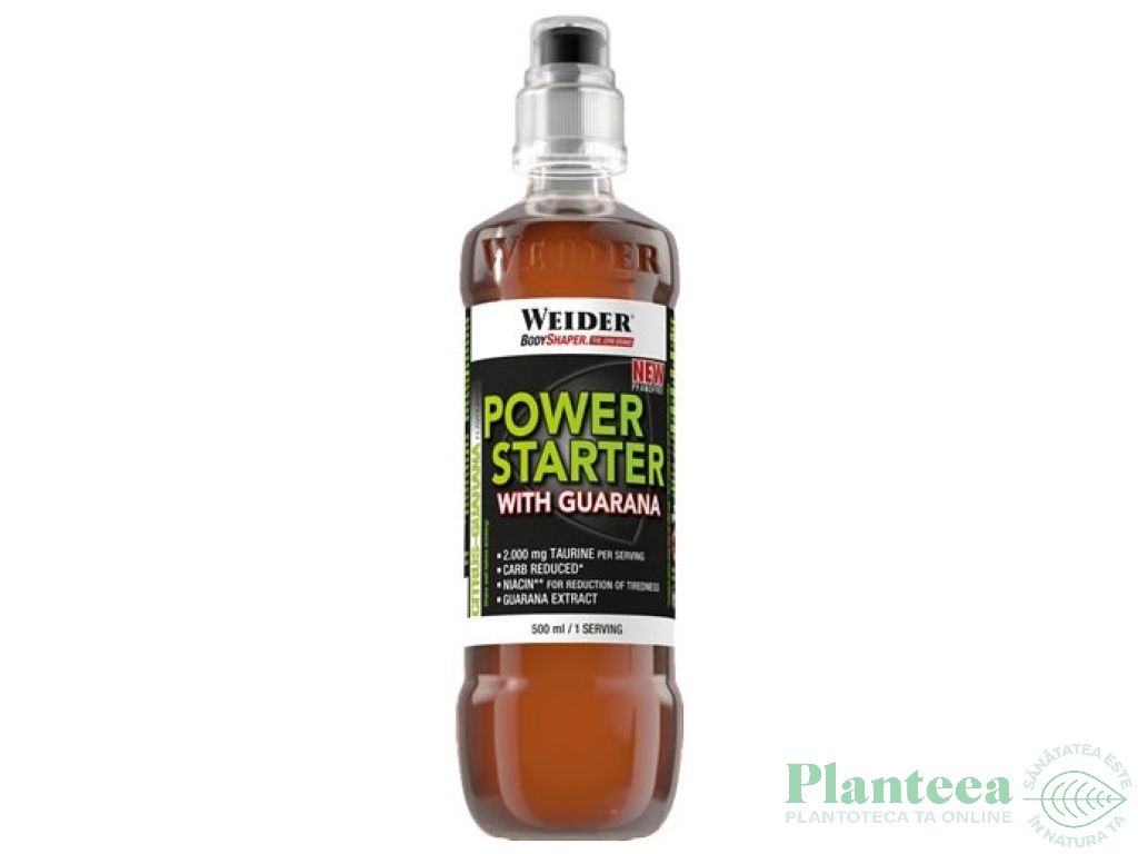 Bautura energizanta Power Starter guarana 500ml - BODY SHAPER