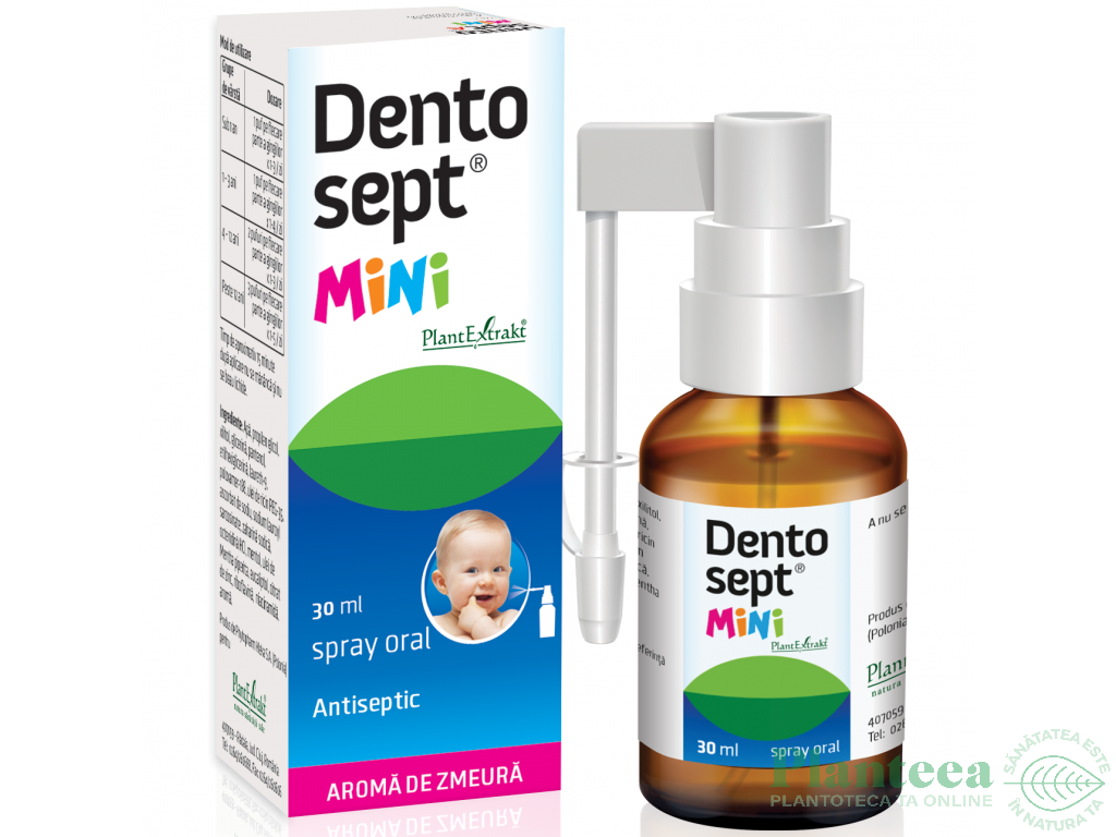 Spray gingival Dentosept Mini 30ml - PLANTEXTRAKT