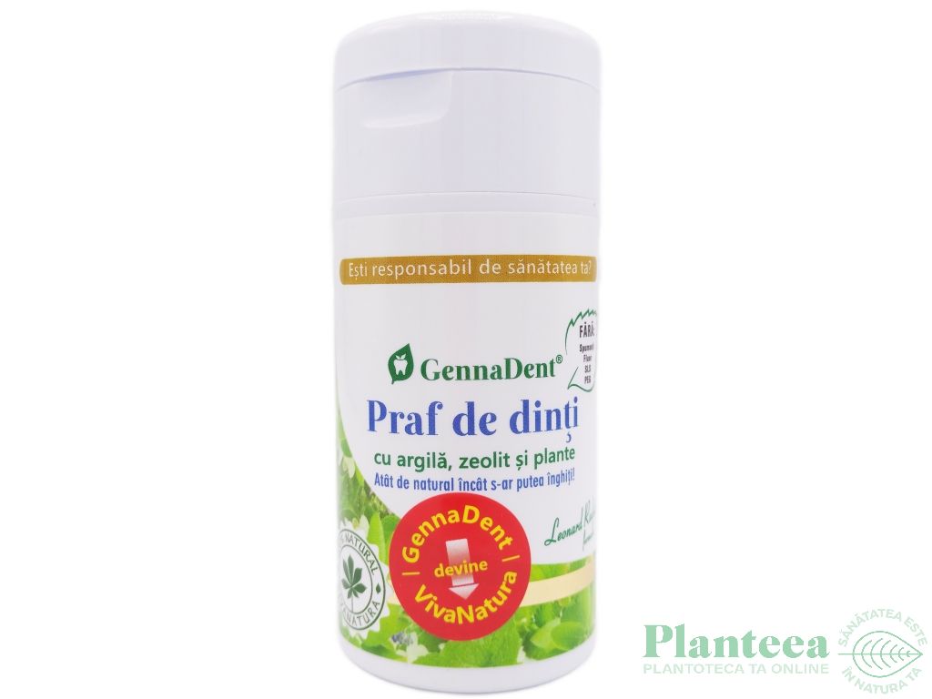 Praf dinti argila zeolit plante 75g - VIVA NATURA