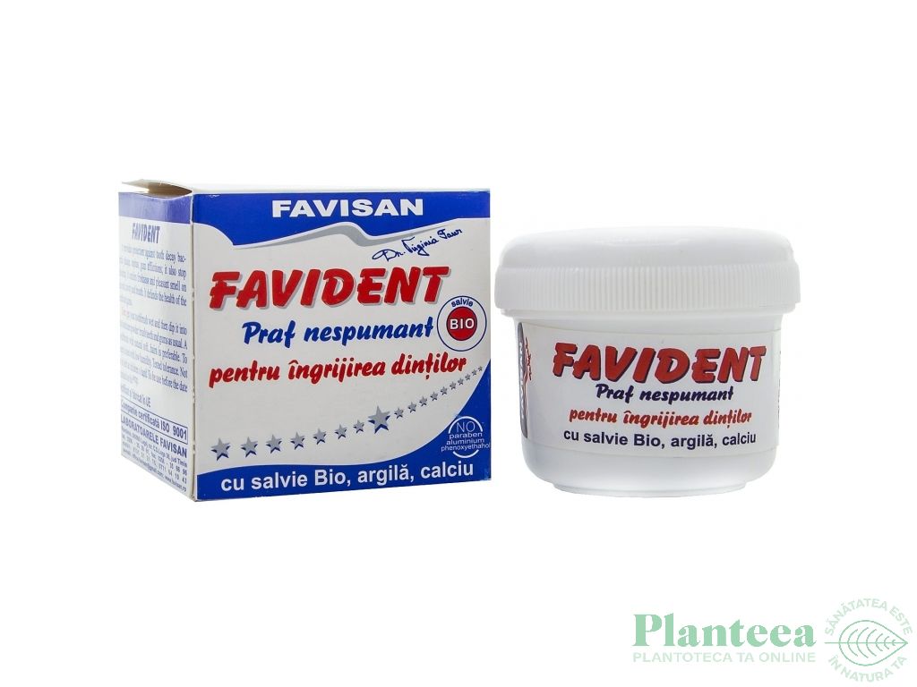 Praf dinti nespumant FaviDent 50ml - FAVISAN