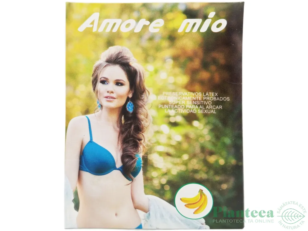 Prezervative super senzitive aroma banane 3b - AMORE MIO