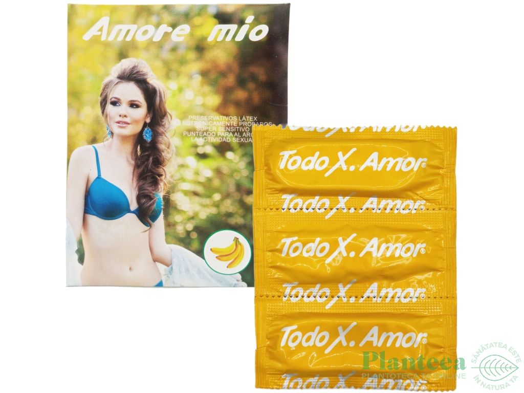 Prezervative super senzitive aroma banane 3b - AMORE MIO