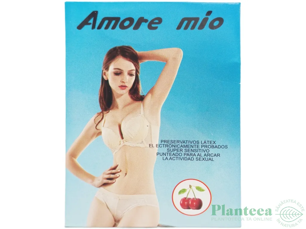 Prezervative super senzitive aroma cirese 3b - AMORE MIO