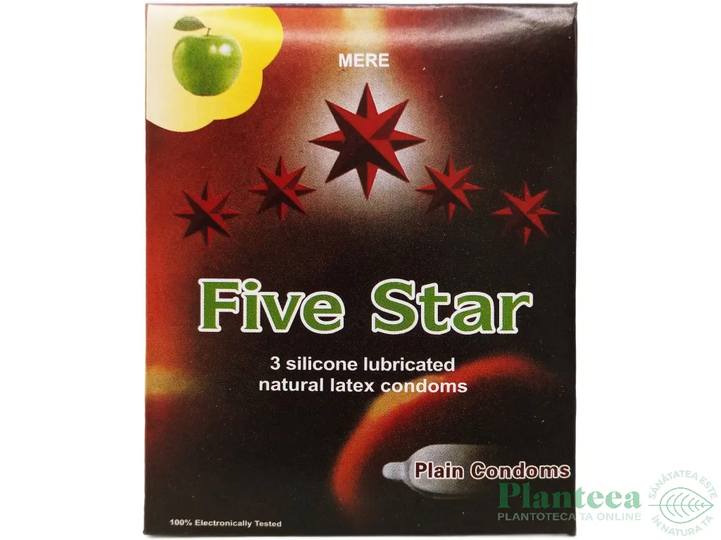 Prezervative latex 6 arome diferite 144b - FIVE STAR