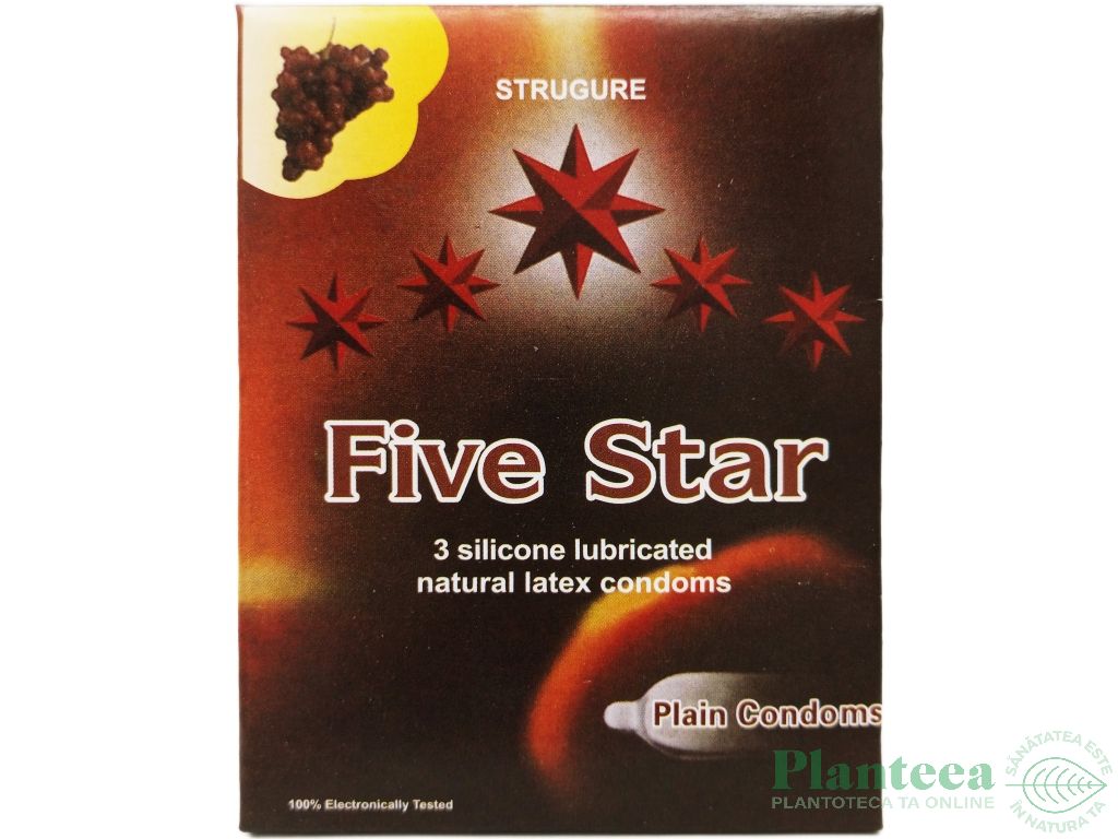 Prezervative latex aroma struguri 3b - FIVE STAR
