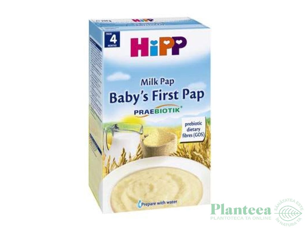 Pasat lapte prima masa Praebiotik bebe +4luni 250g - HIPP