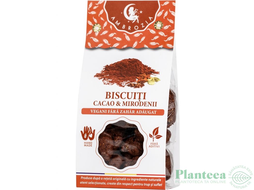 Biscuiti vegani mirodenii cacao 150g - HIPER AMBROZIA