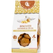 Biscuiti vegani ghimbir cocos 130g - HIPER AMBROZIA