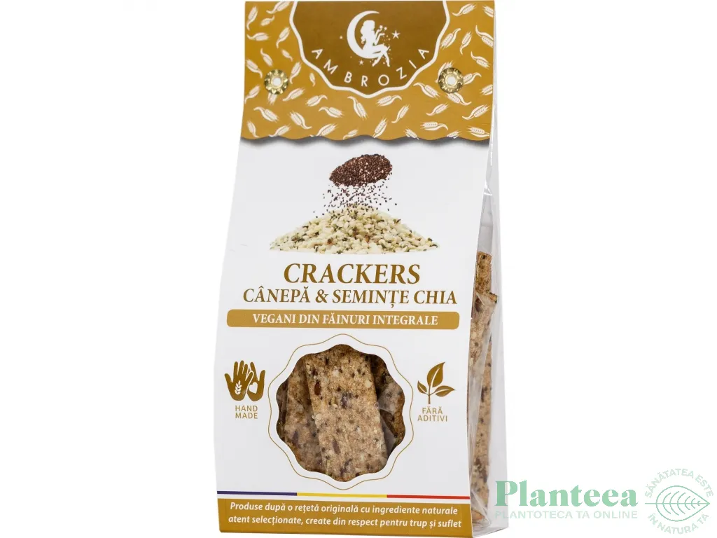 Saratele vegane integrale canepa chia 107g - AMBROZIA