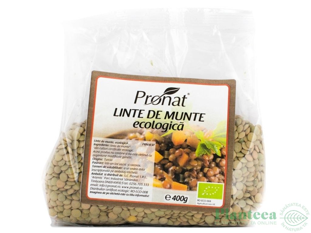 Linte munte boabe eco 400g - PRONAT