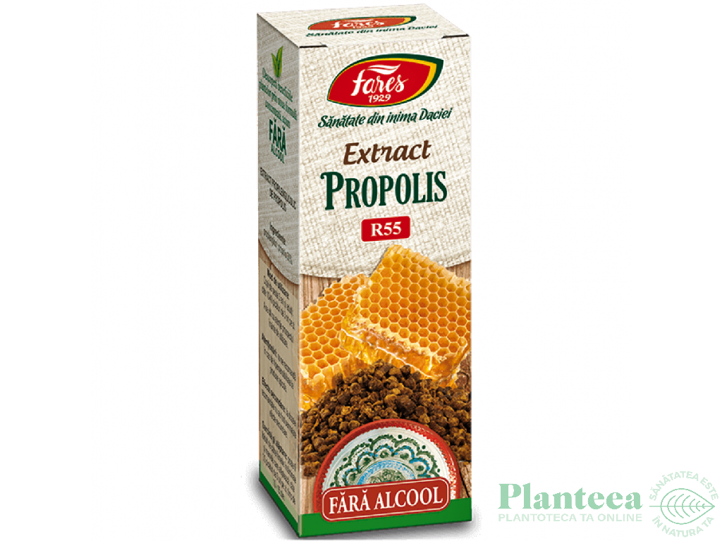 Extract hidrogliceric propolis fara alcool 20ml - FARES