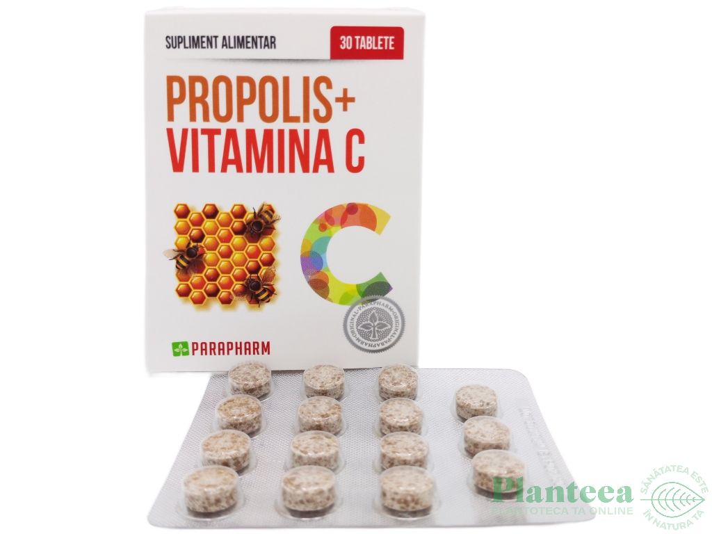 Propolis vitamina C tablete de supt 30cp - PARAPHARM