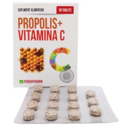 Propolis vitamina C tablete de supt 30cp - PARAPHARM