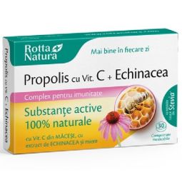 Propolis C echinaceea miere 30cps - ROTTA NATURA