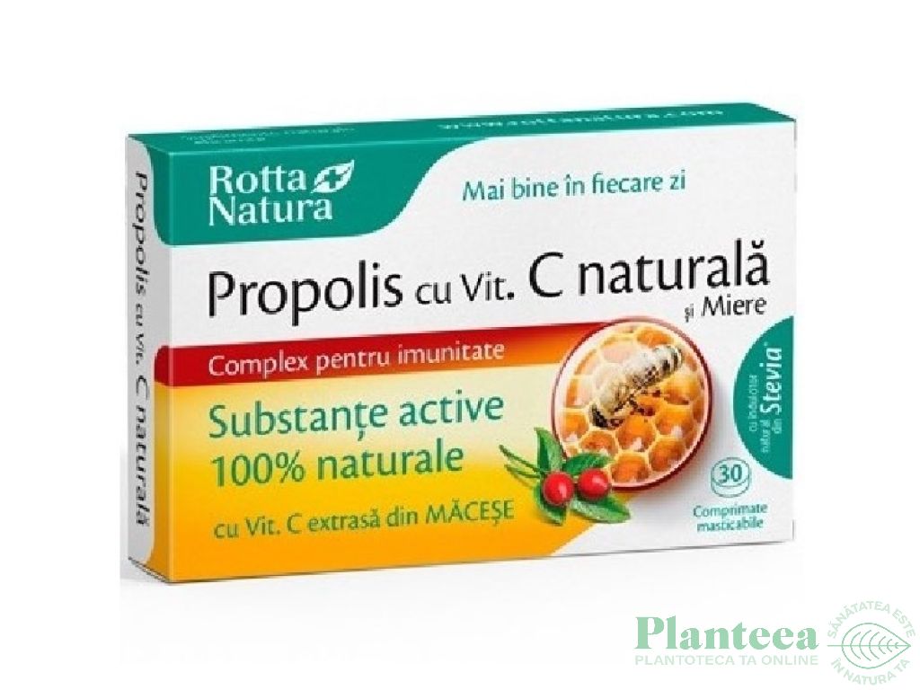 Propolis C miere 30cp - ROTTA NATURA