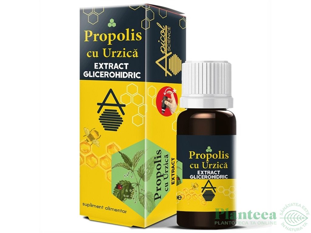 Extract glicerohidric propolis urzica 30ml - APICOL SCIENCE